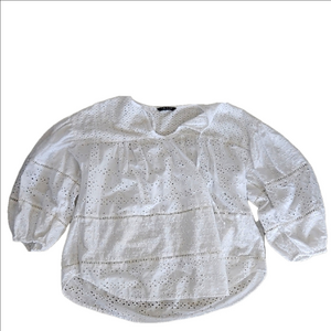 Ralph Lauren White Eyelet Blouse